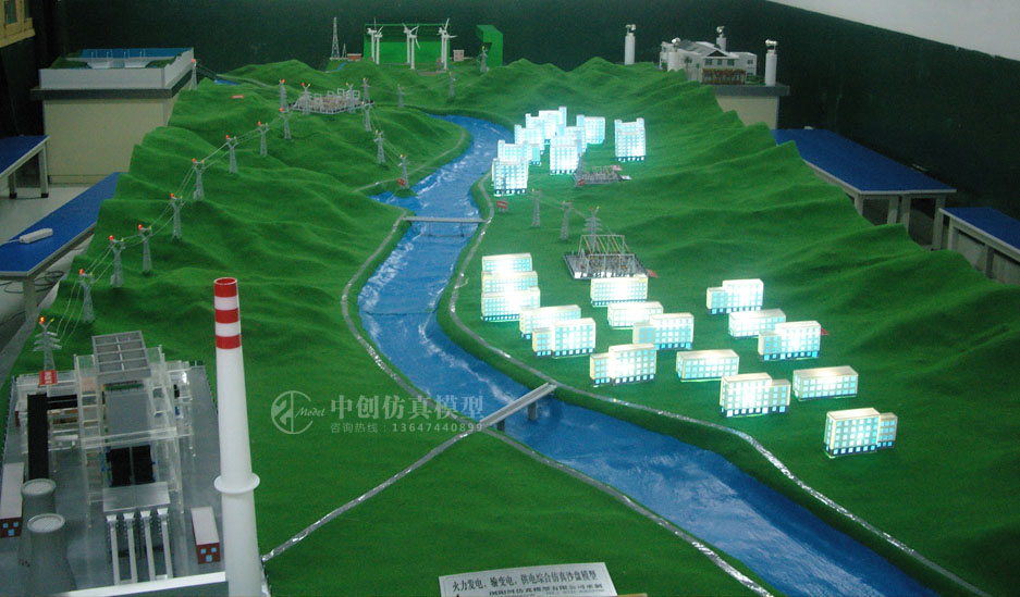 火力发电厂模型 燃气-蒸汽联合循环电站模型 - 新闻动态 - 中创仿真模型13647440899